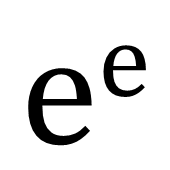 e^e