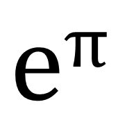 e^π