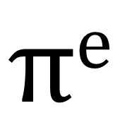 π^e